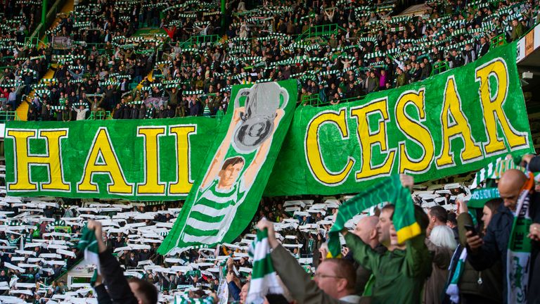 Celtic fans pay tribute to European Cup winning captain Billy McNeill