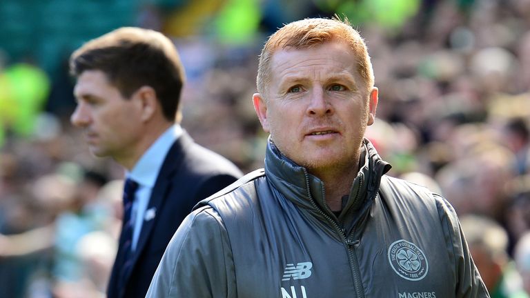 Celtic manager Neil Lennon ahead of the game against Rangers