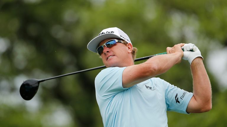 Charley Hoffman during the final round of the Valero Texas Open