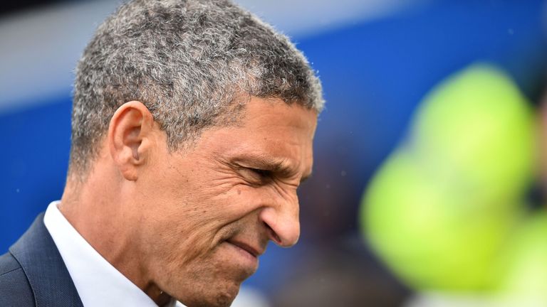 Chris Hughton wants to see a reaction from his Brighton players