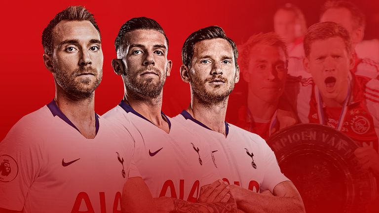 Tottenham players Christian Eriksen, Toby Alderweireld and Jan Vertonghen take on former club Ajax in the Champions League semi-final