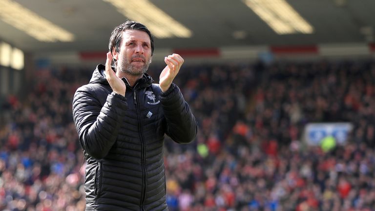 Lincoln City manager Danny Cowley during the Sky Bet League Two match against Cheltenham Town at Sincil Bank
