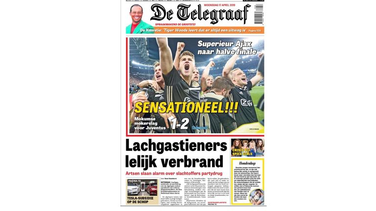 Sensational!!! De Telegraaf react to Ajax's victory