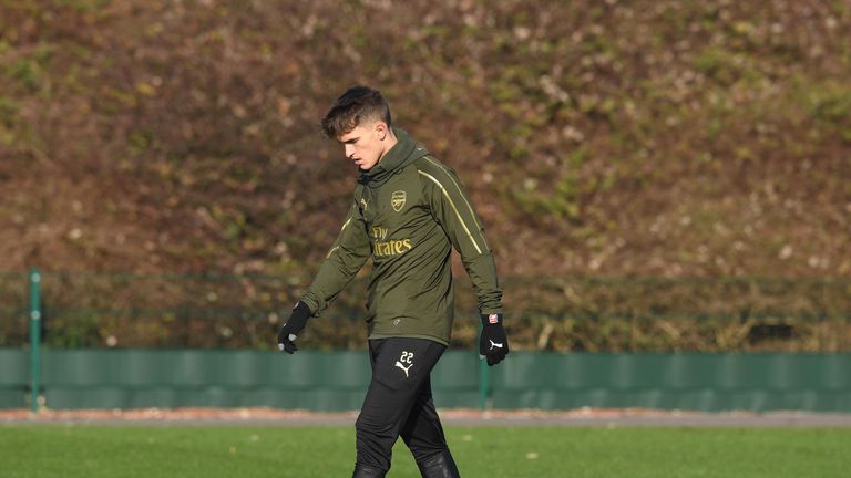 Denis Suarez at Arsenal's training ground