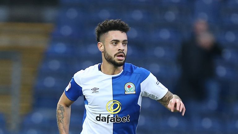 Derrick Williams during the Sky Bet League One match between Blackburn Rovers and Northampton Town at Ewood Park on January 27, 2018 in Blackburn, England.