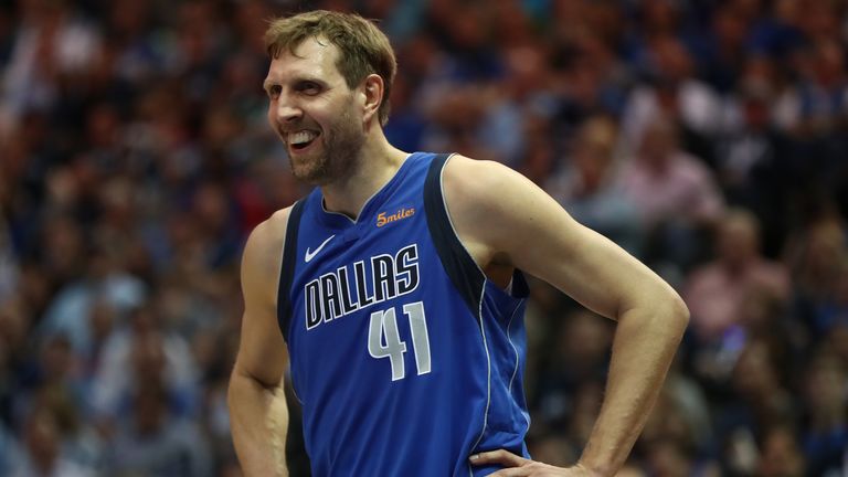 Nowitzki holds the record for the most NBA seasons played, with 21