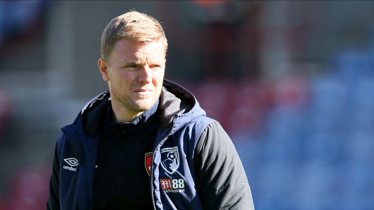 Bournemouth manager Eddie Howe ahead of the Premier League match with Huddersfield Town at the John Smith&#39;s Stadium