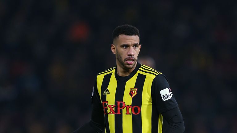 Etienne Capoue of Watford during the Premier League match between Watford FC and Burnley FC at Vicarage Road on January 19, 2019 in Watford, United Kingdom.