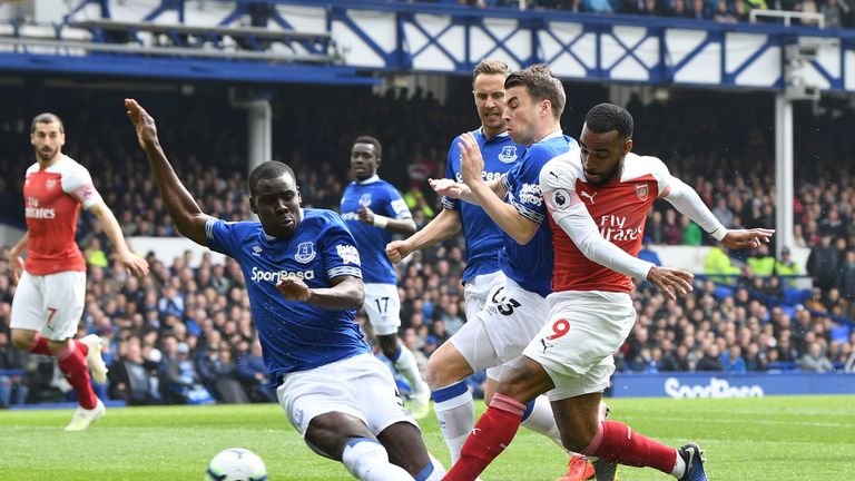 Zouma helped Everton to a third consecutive clean sheet in their 1-0 win over Arsenal