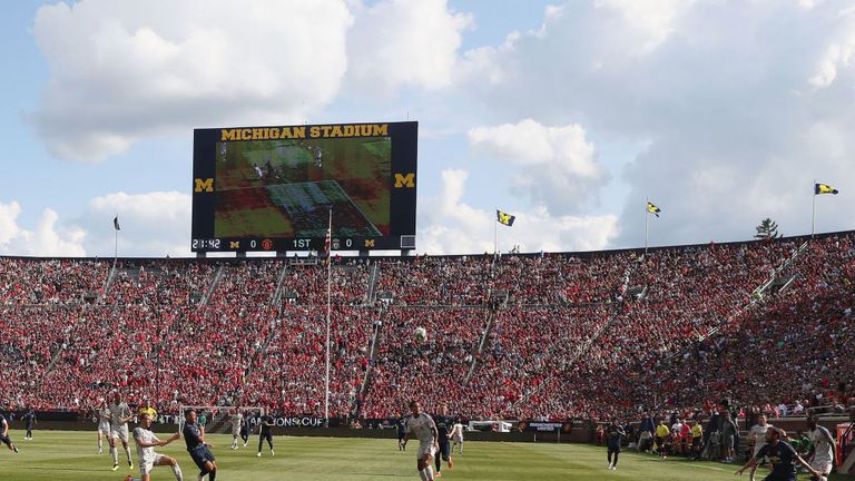 Liverpool played Manchester United in front of 100,000 fans in Michigan last year