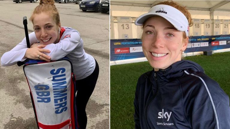 Francesca Summers all smiles after an eventful few days in Bulgaria