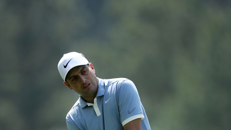 Francesco Molinari during a practice round ahead of the Masters