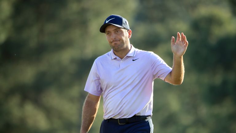 Francesco Molinari during the third round of the Masters