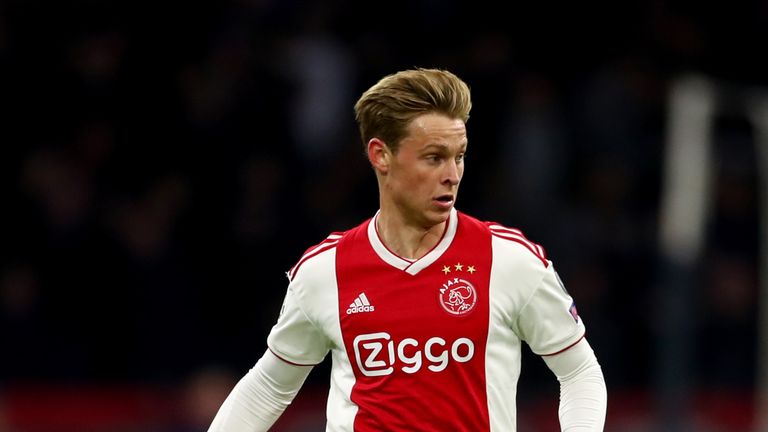 Ajax are hopeful Frenkie de Jong will be available to play against Juventus in their Champions League quarter-final second leg