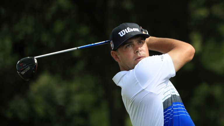 Gary Woodland during the first round of the Masters