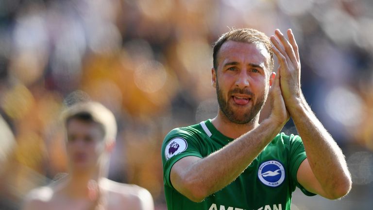 Glenn Murray cut an isolated figure throughout as Brighton defended resolutely