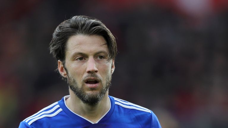 Harry Arter during the Premier League match between Southampton FC and Cardiff City at St Mary's Stadium on February 9, 2019 in Southampton, United Kingdom.