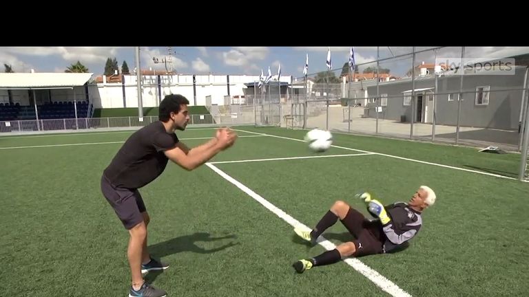 Isaak Hayik, 73, has become the world's oldest goalkeeper 