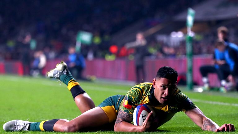  during the Quilter International match between England and Australia at Twickenham Stadium on November 24, 2018 in London, United Kingdom.