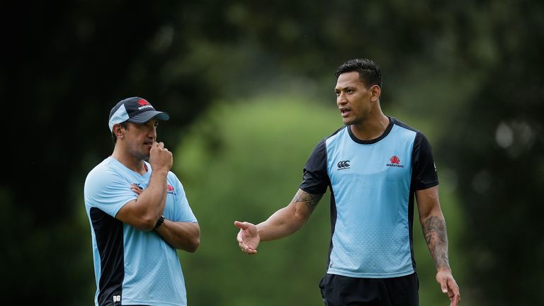 Waratahs head coach Daryl Gibson is disappointed with Israel Folau's comments