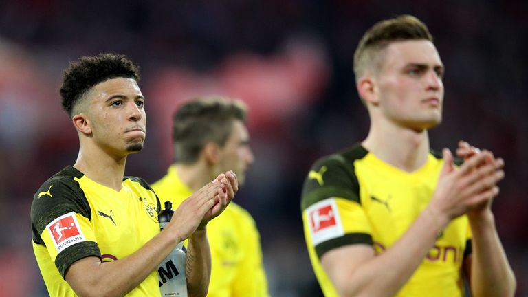 Jadon Sancho played the full 90 minutes in Munich