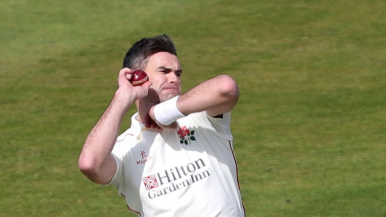 James Anderson, Lancashire, County Championship vs Middlesex at Lord's