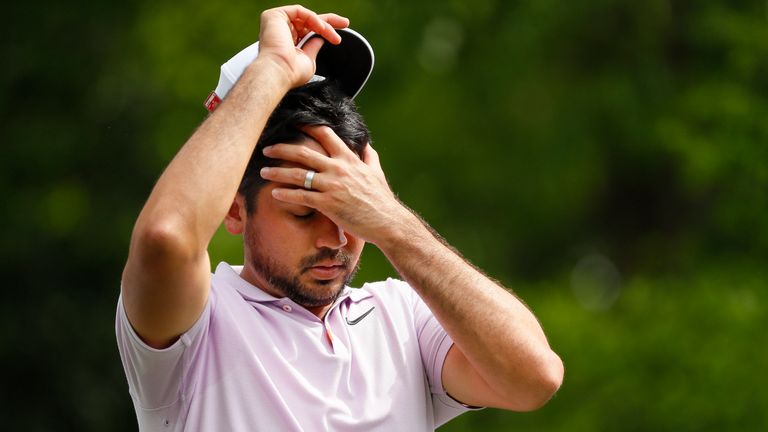 Jason Day during the second round of the Masters