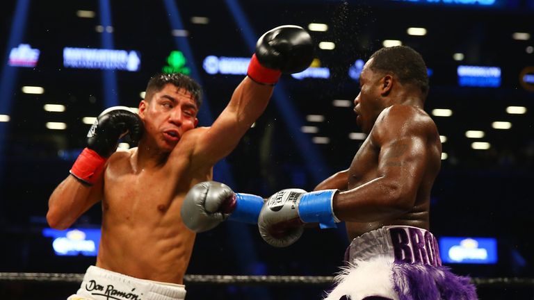 Vargas (L) and Adrien Broner fought to a draw