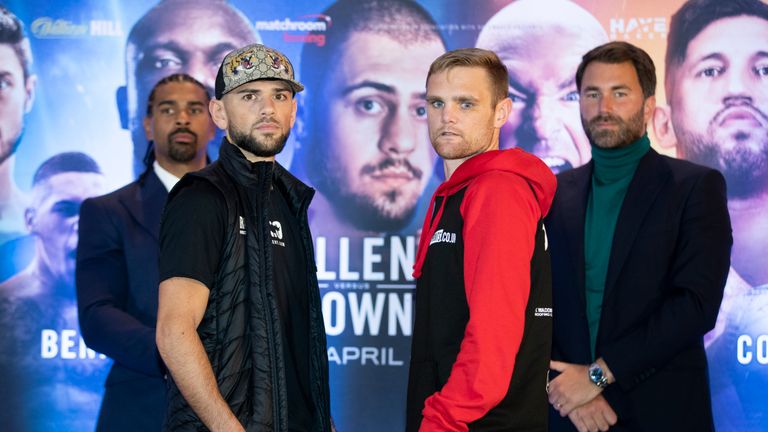 Joe Cordina and Andy Townend ahead of their British and Commonwealth lightweight clash.