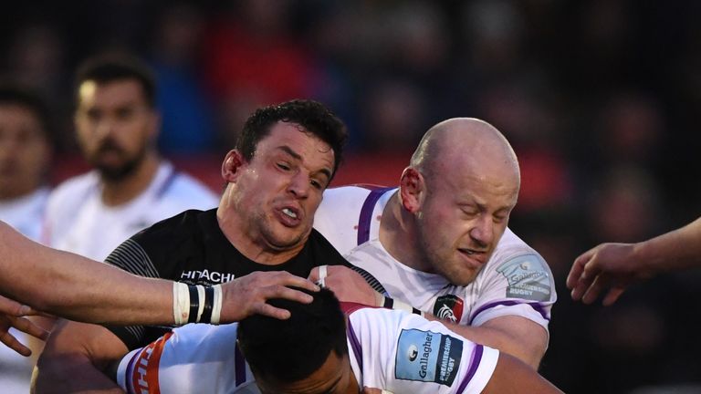 John Hardie, left, misses out for the Falcons due to a shoulder injury