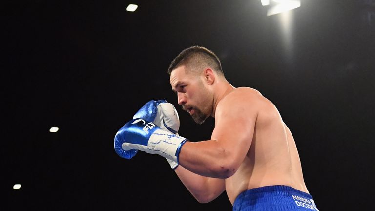 during the heavy weight bout between Joseph Parker and Alexander Flores at Horncastle Arena on December 15, 2018 in Christchurch, New Zealand.