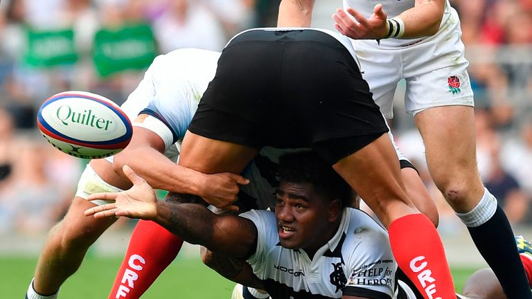 Josua Tuivosa was one of the Barbarians stars against England 12 months ago