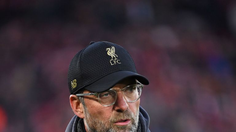 Jurgen Klopp of Liverpool during the game against Porto at Anfield