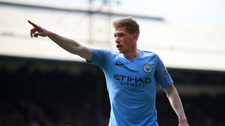 Manchester City midfielder Kevin De Bruyne