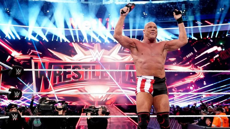 Kurt Angle retired at WrestleMania and has talked about potentially becoming a manager in WWE