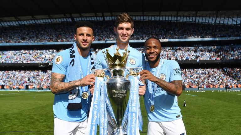 Kyle Walker is eyeing Man City's  first ever back-to-back league titles