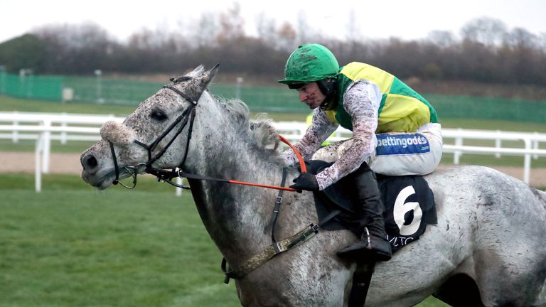 Lake View Lad ridden by Henry Brooke wins BetVictor Rehearsal Handicap Chase during Fighting Fifth Hurdle Raceday at Newcastle Racecourse, December 2018