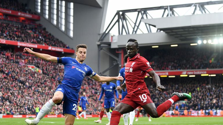 Sadio Mane and Cesar Azpilicueta