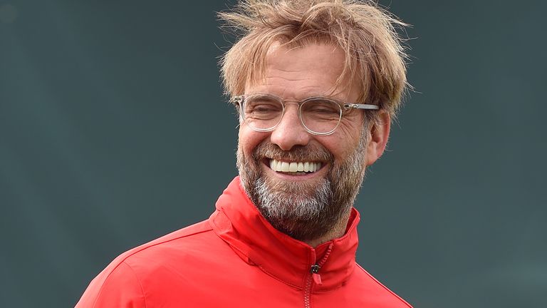 LIVERPOOL, ENGLAND - APRIL 24: (THE SUN OUT,THE SUN ON SUNDAY OUT) Jurgen Klopp manager of Liverpool during a training session at Melwood Training Ground on April 24, 2019 in Liverpool, England. (Photo by John Powell/Liverpool FC via Getty Images)