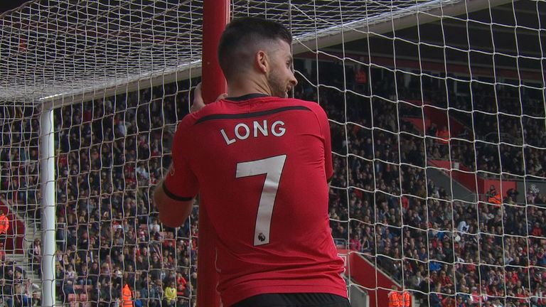 Shane Long reacts after his miss v Bournemouth.