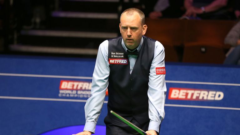 Mark Williams during day one of the 2019 Betfred World Championship at The Crucible, Sheffield.