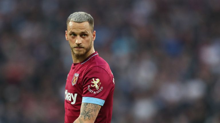 West Ham forward Marko Arnautovic 