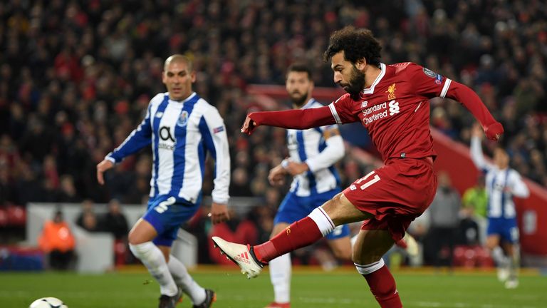 Mohamed Salah played in the home tie with Porto in last season's Champions League