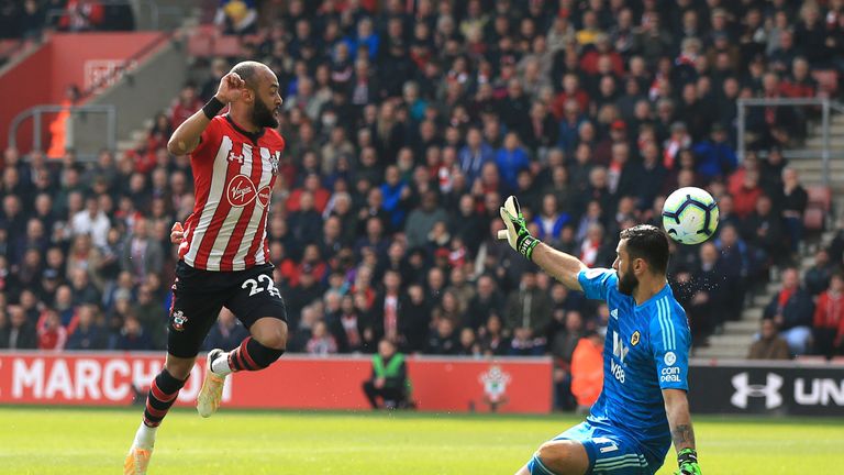 Nathan Redmond lifts the ball over Rui Patricio to make it 2-0