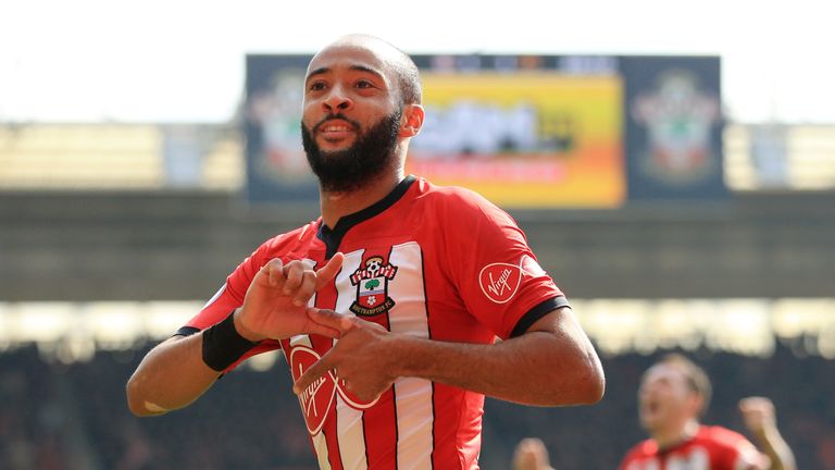 Nathan Redmond celebrates after doubling Southampton's lead
