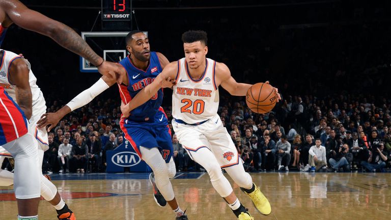 NBA Detroit Pistons against New York Knicks