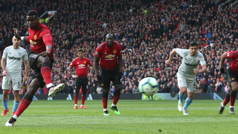 Paul Pogba makes it 1-0 from the penalty spot