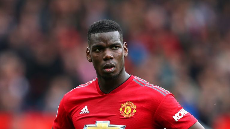 Paul Pogba during Manchester United's 1-1 draw with Chelsea