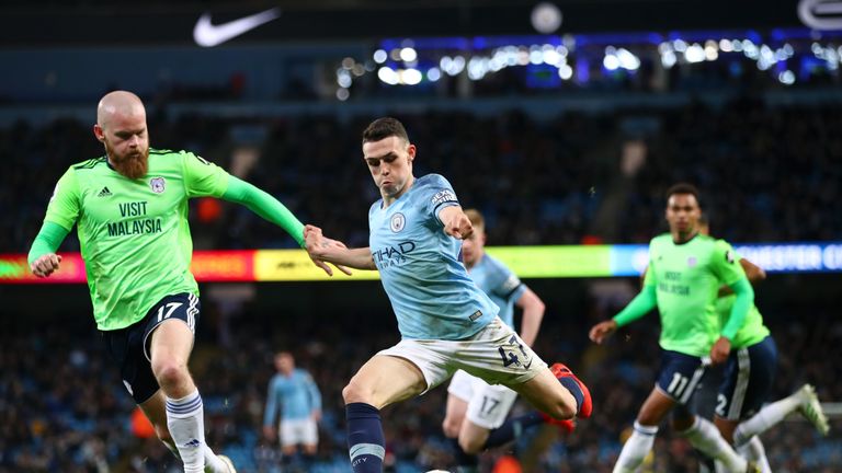 Phil Foden Manchester City vs Cardiff