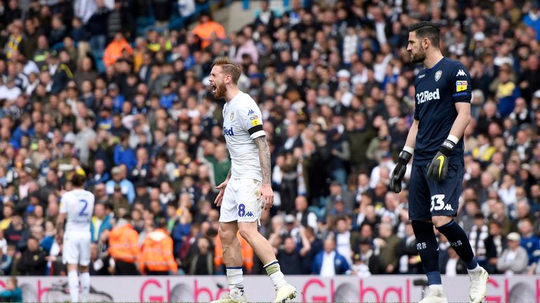 Pontus Jansson vents his frustration after Aston Villa were allowed to level the score